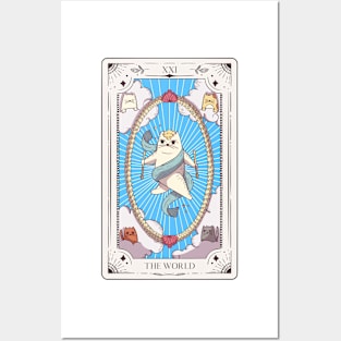 Cat Tarot - The World Posters and Art